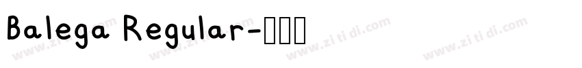 Balega Regular字体转换